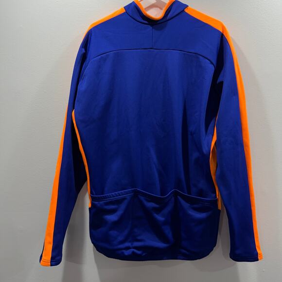 PEARL IZUMI Cycling Jacket Full Zip Men Size XLarge Blue Orange Fleece Lined - Picture 9 of 11